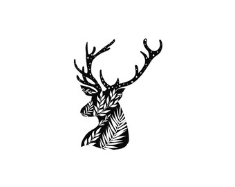 Deer stamp,  Deer Head Stamp, Animal stamp,  rubber stamp stamp, rubber stamp, hand carved, printing block