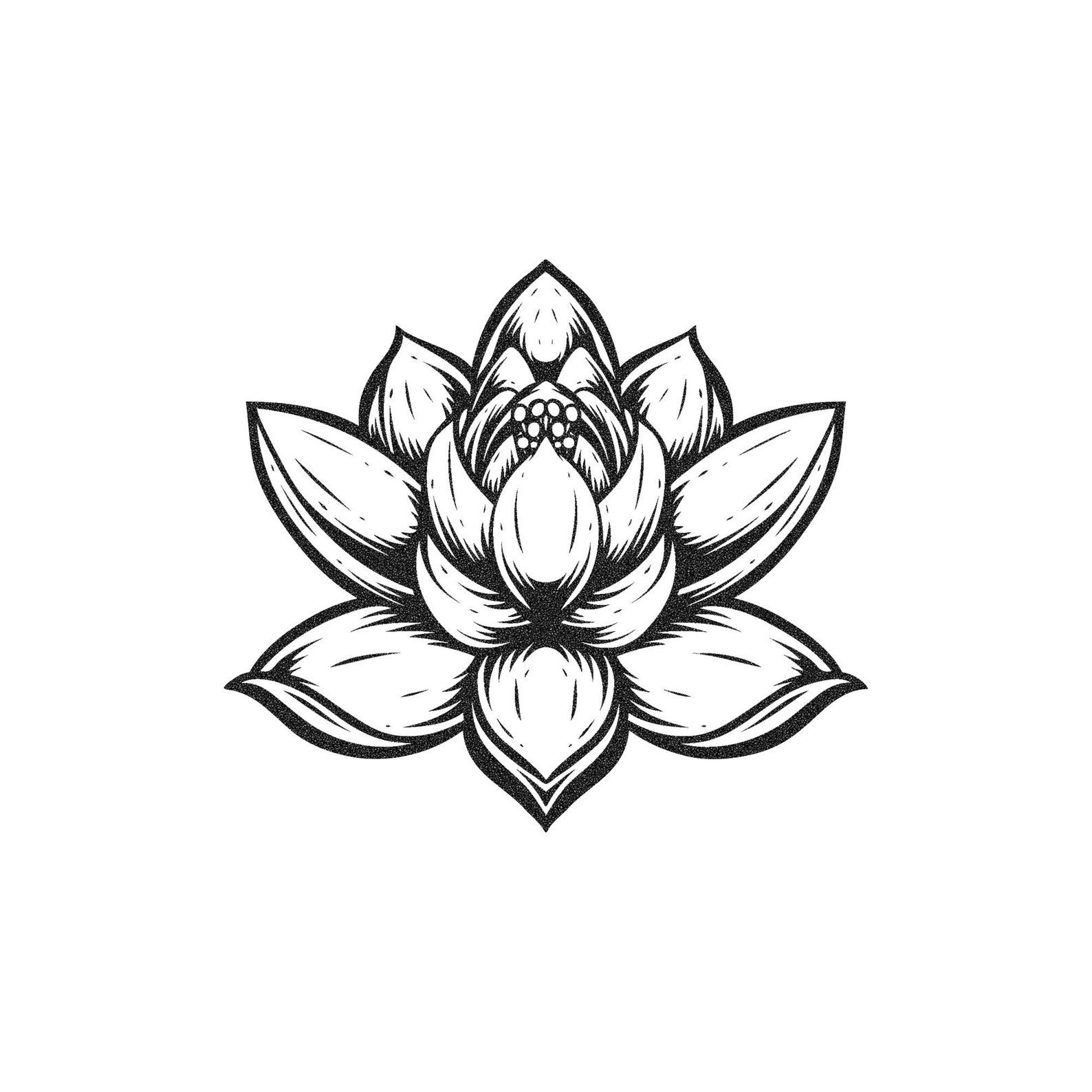 Lotus Flower Stamp Wooden Stamp Hand Carved Rubber Stamp Etsy