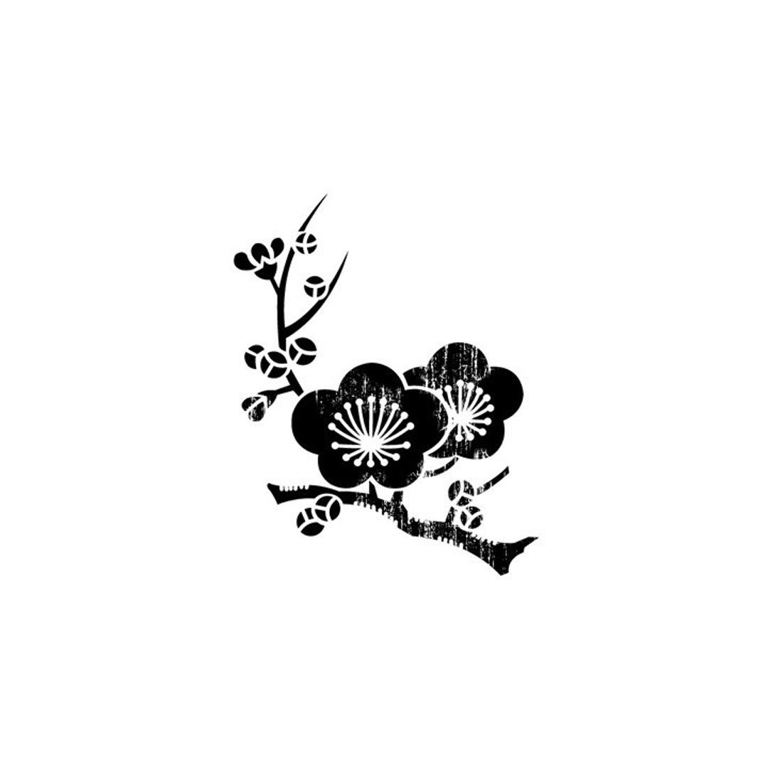 Flower Stamp, Cherry Blossom Stamp, Branch Stamp , Japanese Stamp