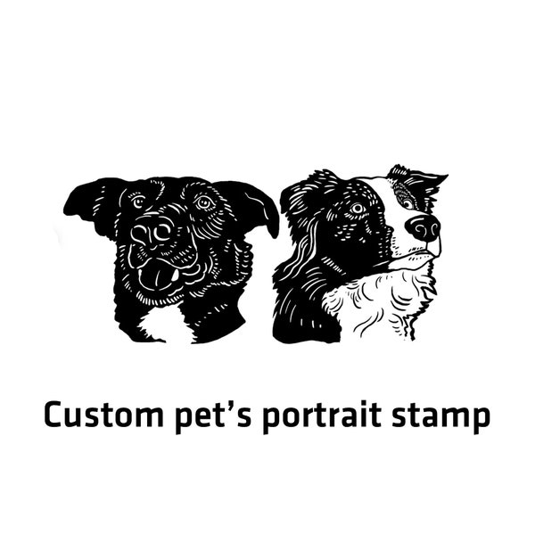 Your pet stamp, cat stamp, dog stamp, custom stamp, stamp from your pet photo, pet portrait, wedding invitations, anniversary stamp
