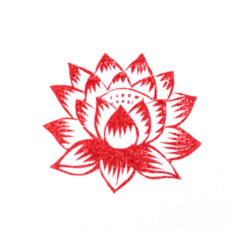 Lotus Flower Stamp Hand Carved Clay Stamp Pottery Stamp Etsy