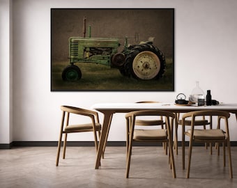 Vintage John Deere G | Framed Wall Art on Stretched Canvas