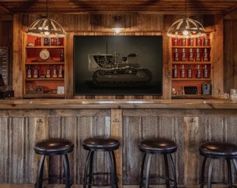 Legacy Caterpillar D7 Crawler Photo Art on Framed Canvas