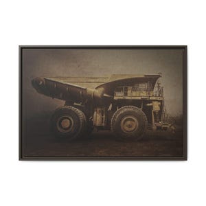 Classic 930E Komatsu Hauler | Framed Wall Art on Stretched Canvas image 10