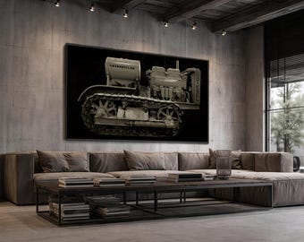 Caterpillar Vintage 1931 Diesel Sixty Crawler - Photo Wall Art on Canvas