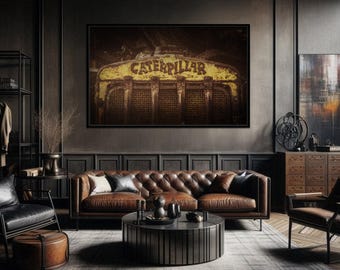 Weathered & Worn Vintage Crawler Grill | Framed Wall Art on Stretched Canvas