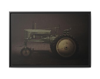 Vintage John Deere Model B High, 1949 | Framed Wall Art on Stretched Canvas