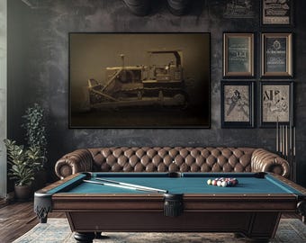 Classic D7 Dozer | Framed Wall Art on Stretched Canvas