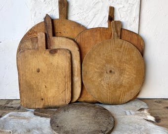 Antique Bread Board| Vintage European Cheese Charcuterie