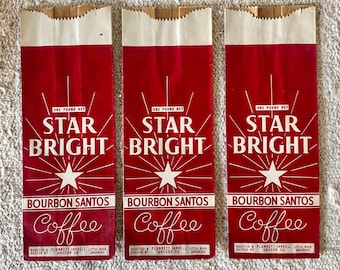 Vintage 1950’s Advertising Coffee Bags New Old Stock