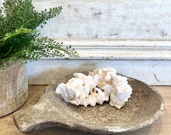 Vintage Marble Tray Platter – Natural Stone Rustic Organic Decor