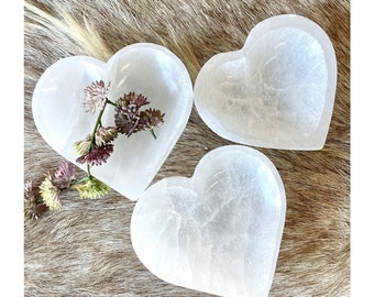 Selenite Heart Bowl