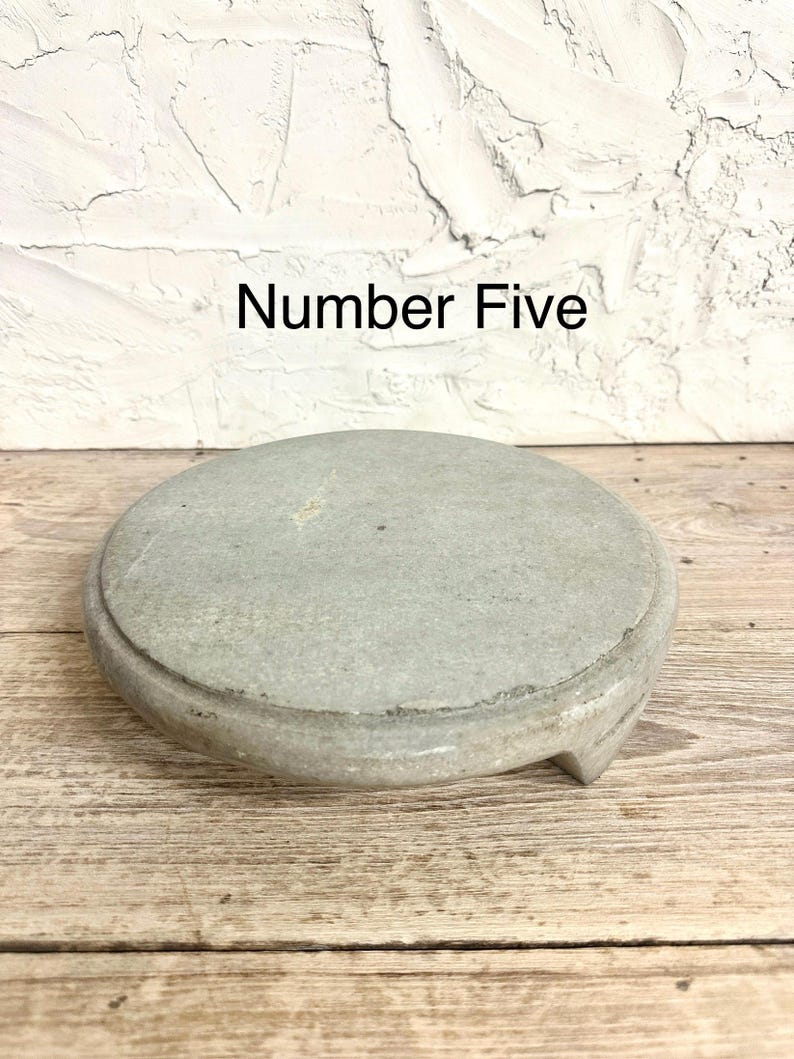 Marble Stone Round Riser| Rustic Organic Coffee Table Decor 10” - Etsy