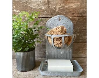 Tin Farmhouse Hanging Soap Dish