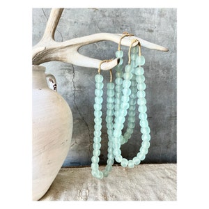 Vintage Recycled Beach Glass Bead Strand