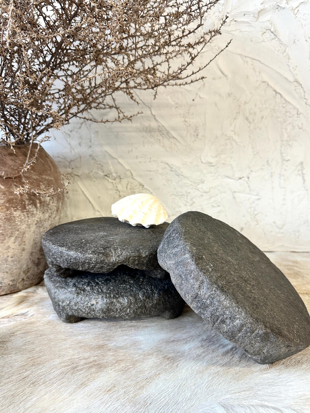 Vintage Hand Carved Stone Riser | Rustic Table Decor - Etsy