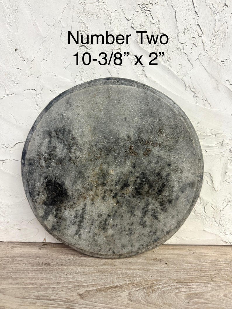 Marble Stone Round Riser| Rustic Organic Coffee Table Decor 10” - Etsy