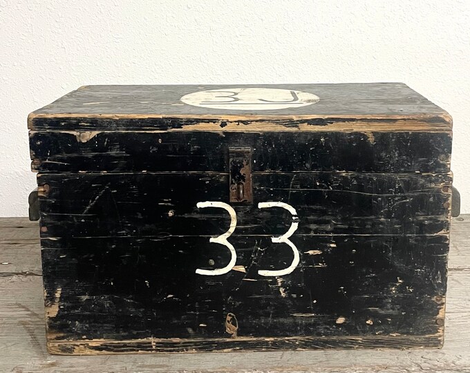 Vintage Antique Wood Tack Chest Etsy