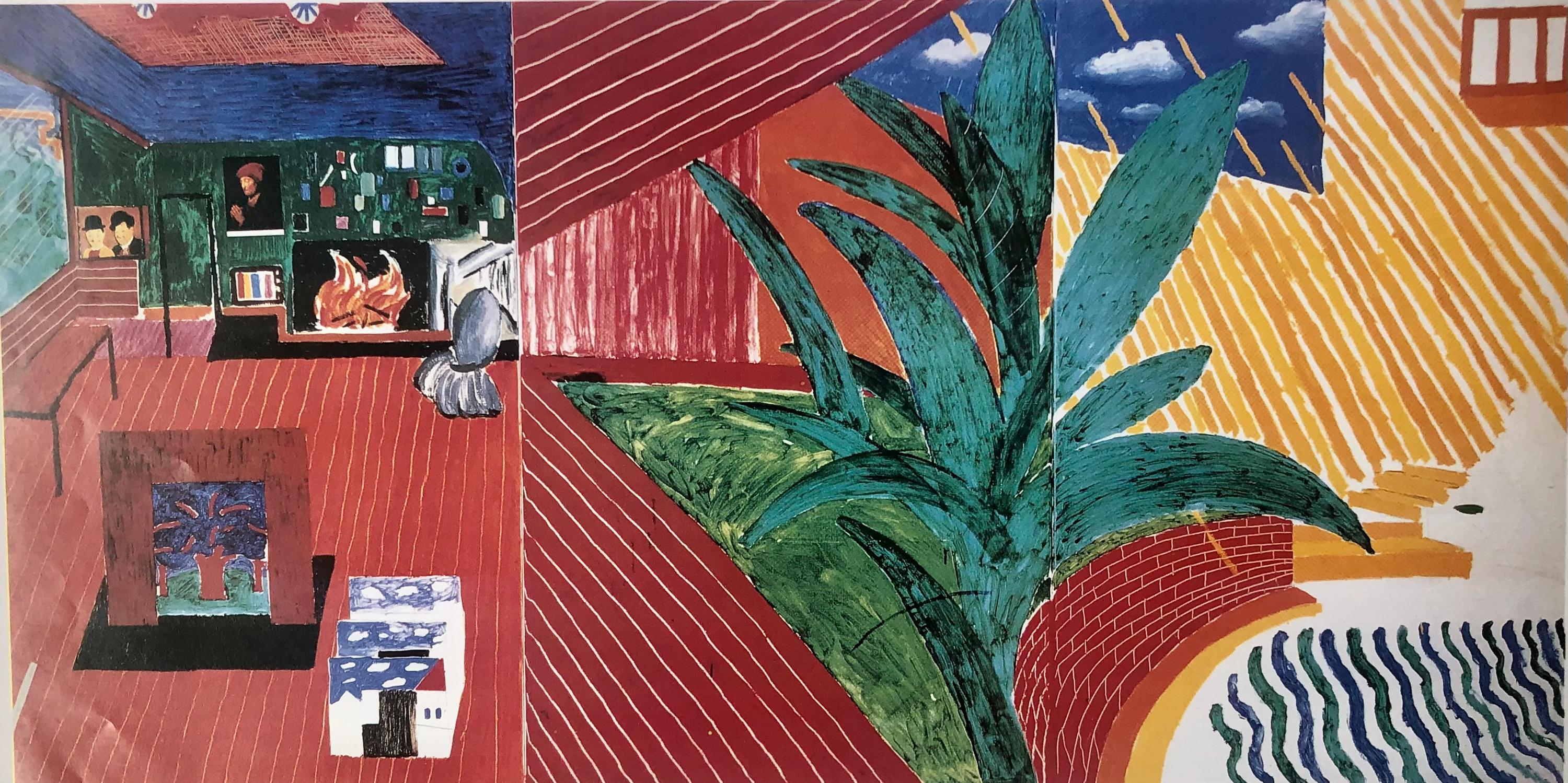 1994年 デイヴィッド・ホックニー ポスター - ホックニー回顧展