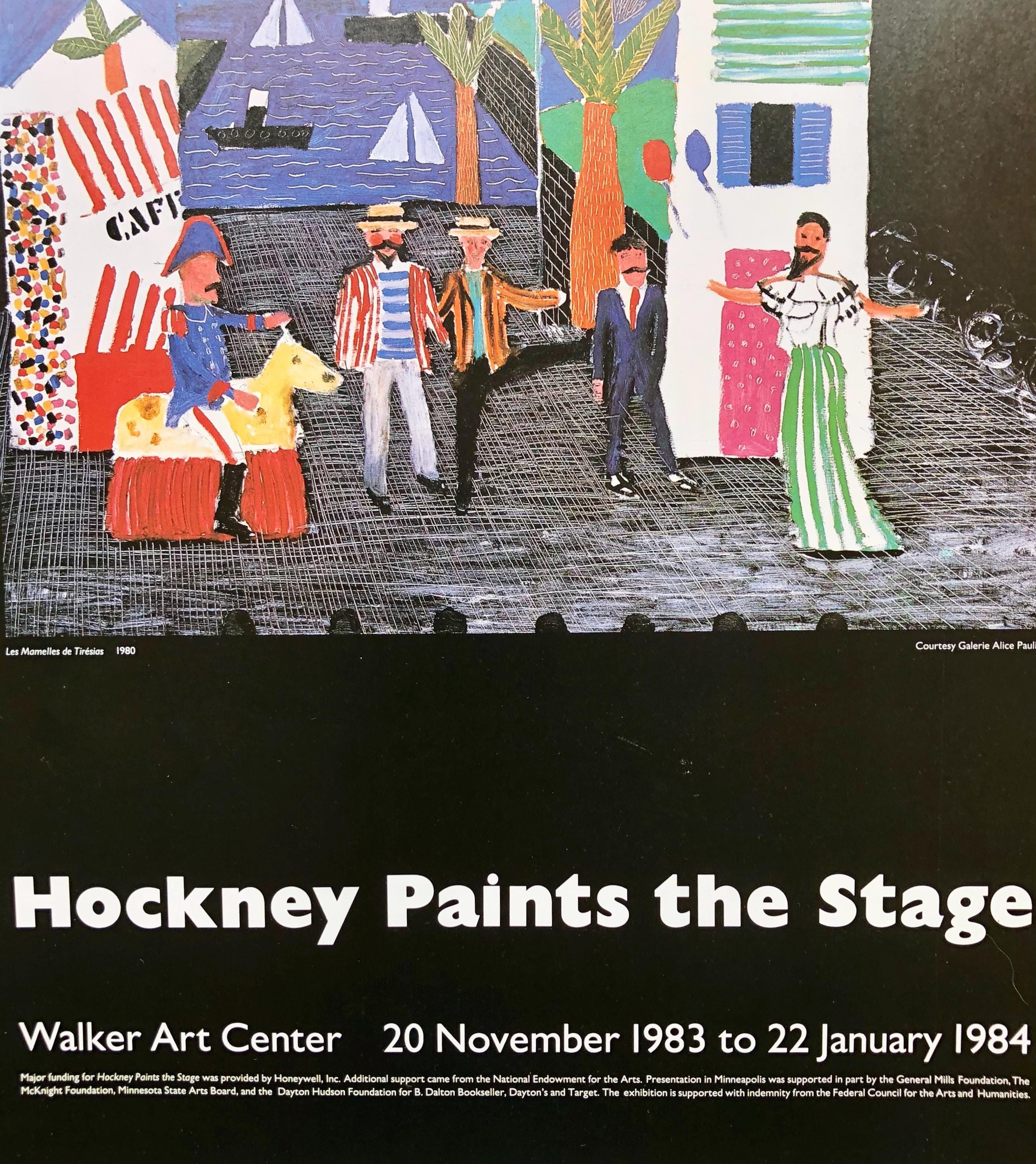 David Hockney 'les Mamelles De Tiresias' Exhibition Poster