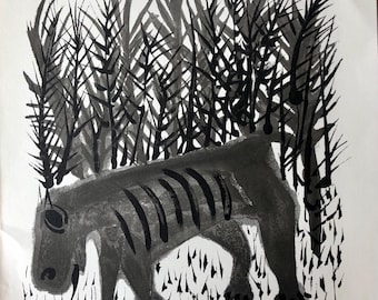 1974年 ベン・シャーン リトグラフ版画『For the Sake of a Single