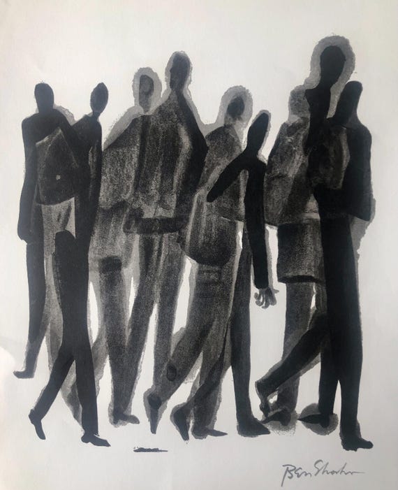 1974年 ベン・シャーン リトグラフ版画『For the Sake of a Single