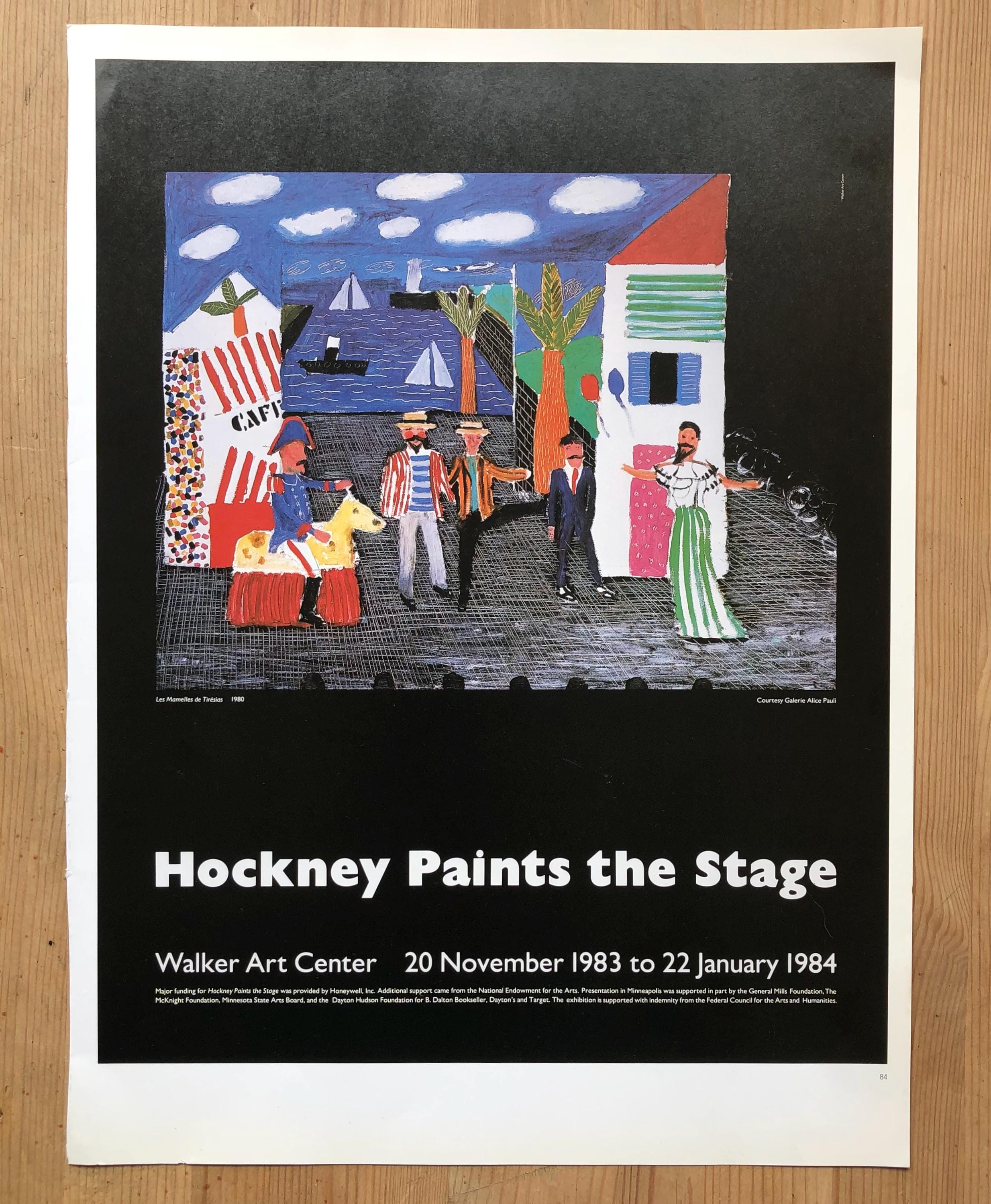 David Hockney 'les Mamelles De Tiresias' Exhibition Poster