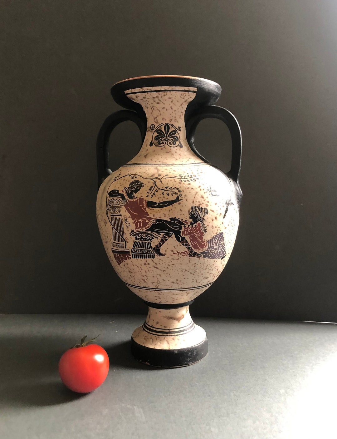 Classical Greek Urn Vase Ancient Greece Hand Painted Amphora Etsy