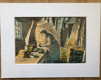 1974年 ベン・シャーン リトグラフ版画『For the Sake of a Single