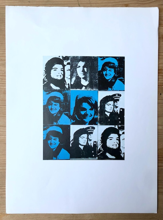 Vintage Andy Warhol 'nine Jackies' Print, 1995 Pop Art (12x9) - Etsy