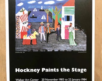 David Hockney PAINTS THE STAGE 貴重ポスター☆ Framed David Hockney 'Hockney Paints the Stage' Large