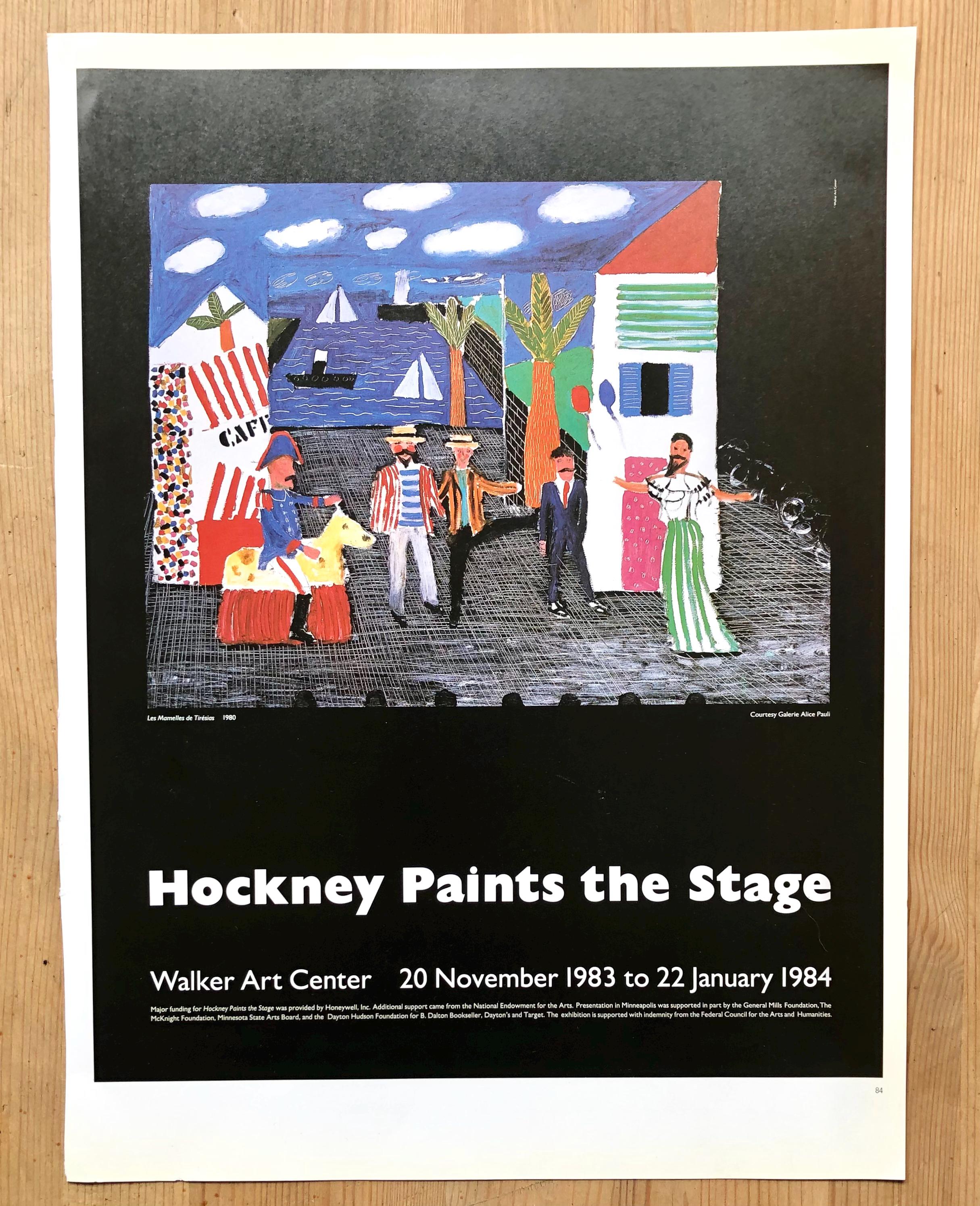 David Hockney 'les Mamelles De Tiresias' Exhibition Poster