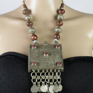 Vintage Kuchi Choker Necklace: Afghan Tribal Jewelry