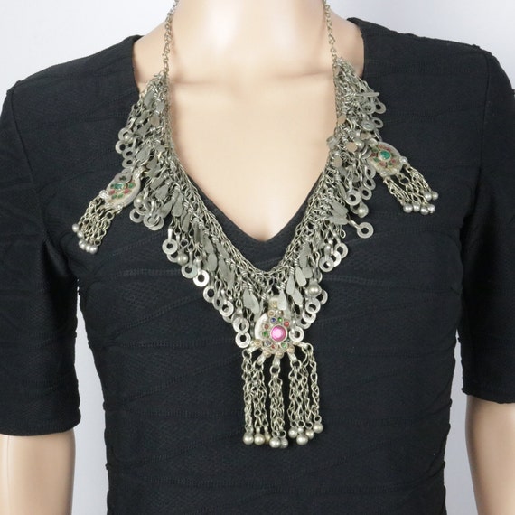 Vintage Style Kuchi Choker Necklace  - Statement … - image 1