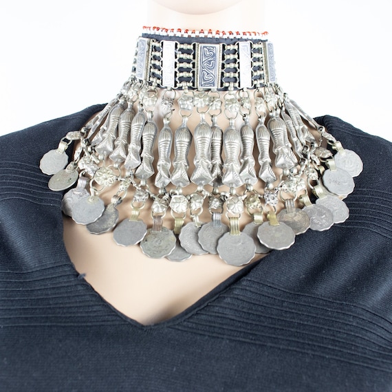 Vintage Style Kuchi Choker Necklace  - Statement N