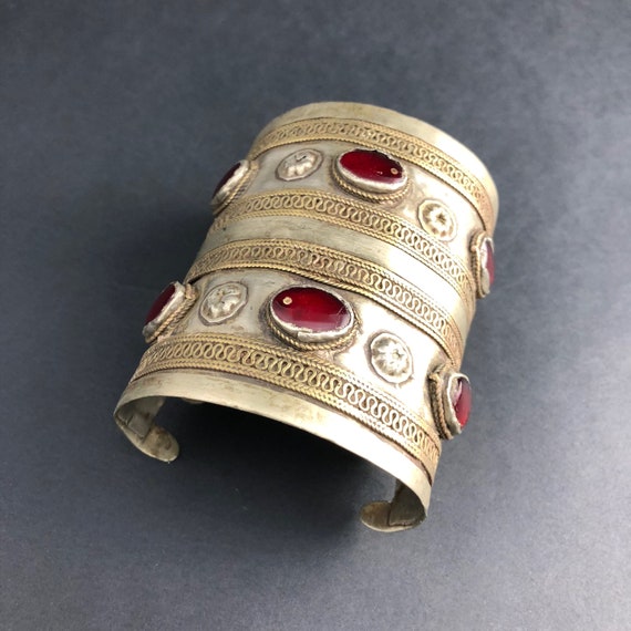 Vintage Style Kuchi Cuff Bracelet - Statement Brac