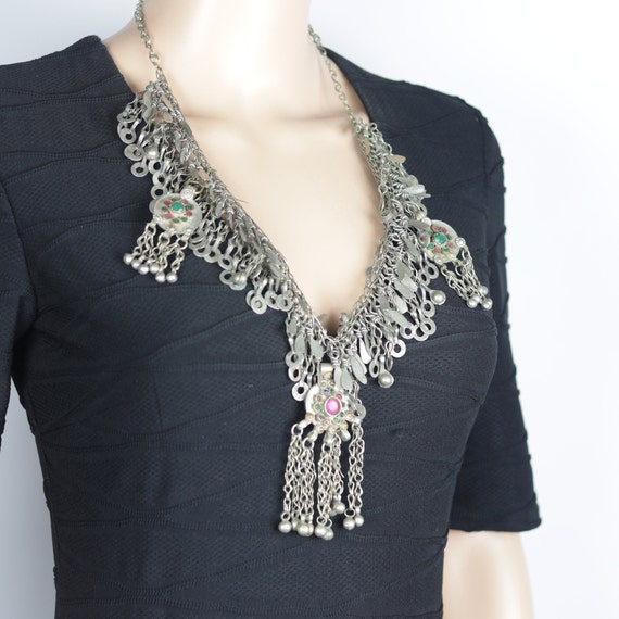 Vintage Style Kuchi Choker Necklace  - Statement … - image 3