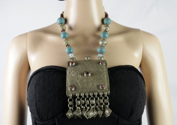 Vintage Style Kuchi Choker Necklace  - Statement … - image 4