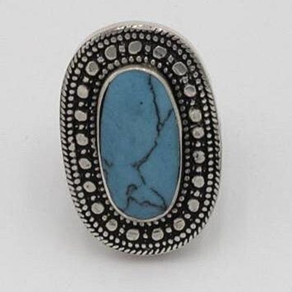 Vintage Afghan Turquoise Ethnic Ring - Handmade B… - image 10