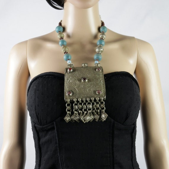 Vintage Style Kuchi Choker Necklace  - Statement … - image 5