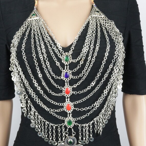 Body Necklace  - Statement Necklace - Afghan Aqee… - image 2