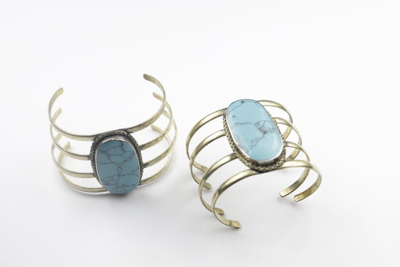 Vintage Style Kuchi Cuff Bracelet set - Statement… - image 6