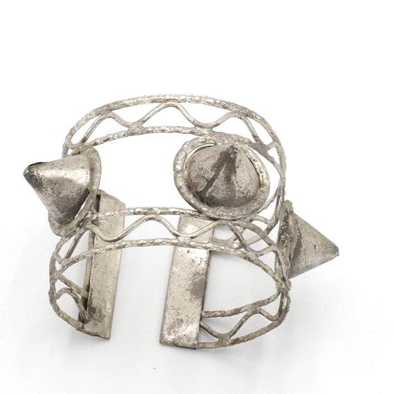 Kuchi Adjustable Statement Cuff: Afghan Aqeeq Boh… - image 5