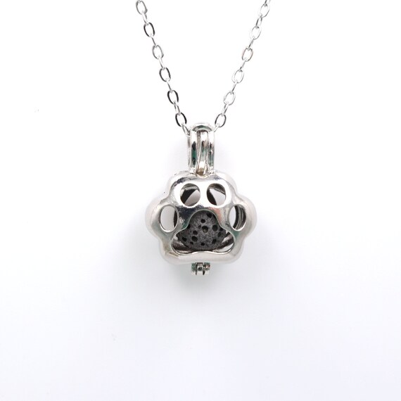 dog paw locket necklace