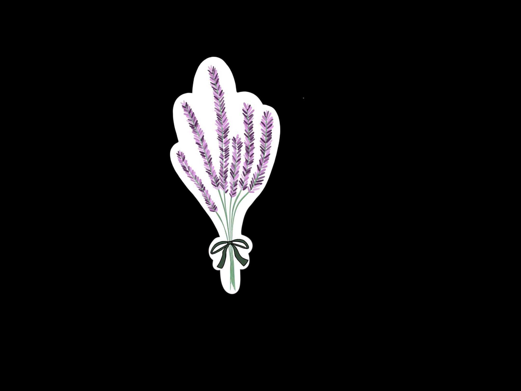 Lavender sticker | Etsy