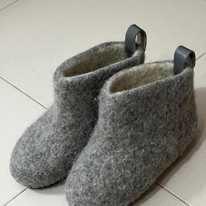 Natural Warm Valenki • Valenki Home Boots • Felted Wool shoes • Pure Wool • Handmade Winter Slippers