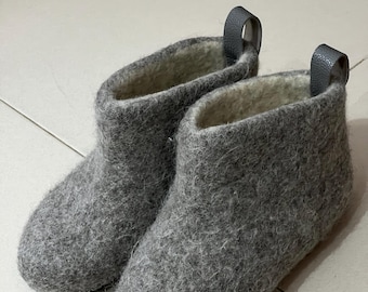 Natural Warm Valenki • Valenki Home Boots • Felted Wool shoes • Pure Wool • Handmade Winter Slippers