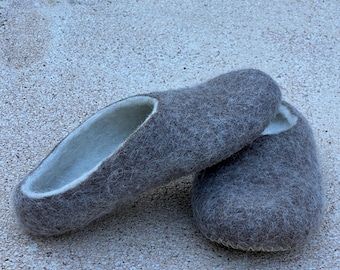 Natural Warm Valenki • Valenki Home Boots • Felted Wool shoes • Pure Wool • Handmade Winter Slippers