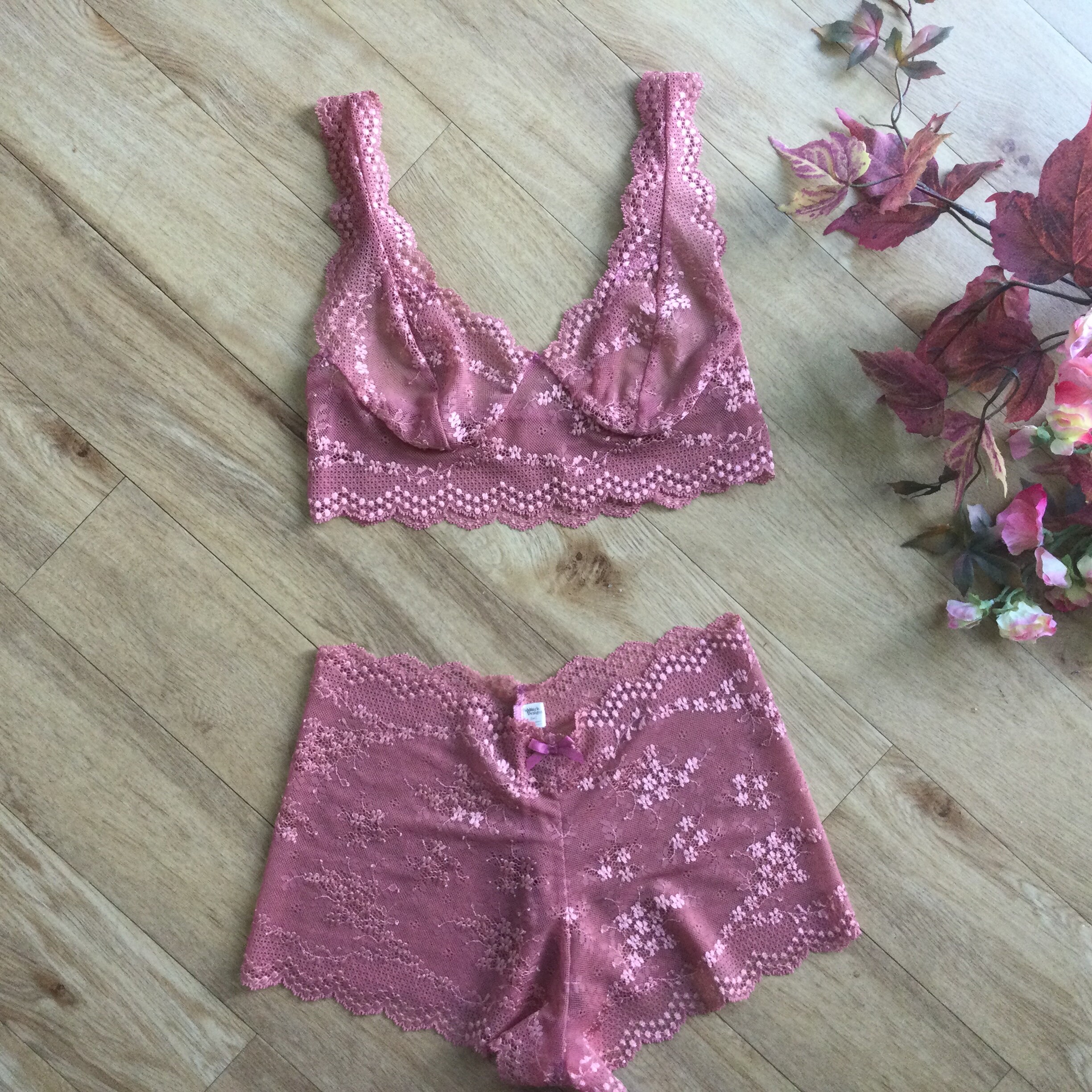dusky pink bralette