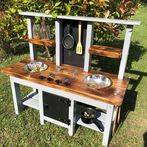Mud Kitchen Pressure Treated Frame Eco Friendly Finish Painted Etsy